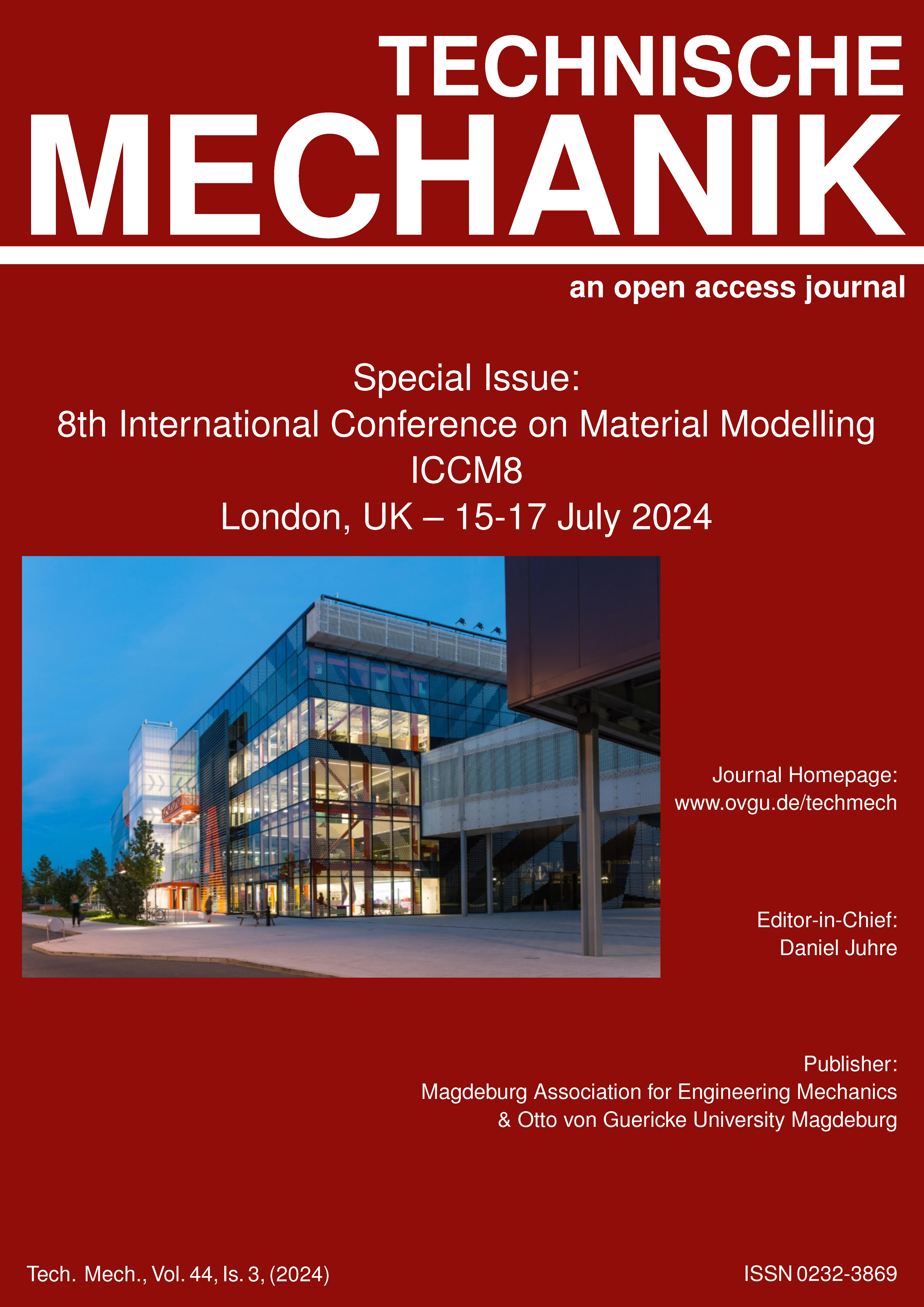 					View Vol. 44 No. 3 (2024): Special Issue for the 8th International Conference on Material Modeling (ICMM8)
				