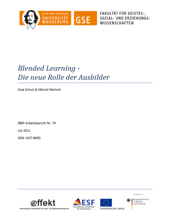 					View Vol. 79 (2011): Schulz, Anja / Martsch, Marcel: Blended Learning
				